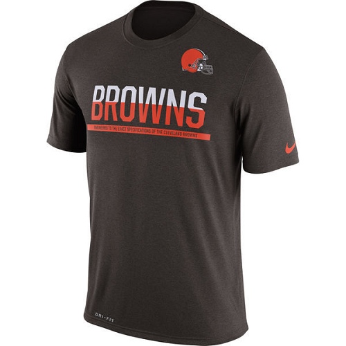 NFL Men's Nike Cleveland Browns #73 Joe Thomas Brown Name & Number Pullover Hoodie